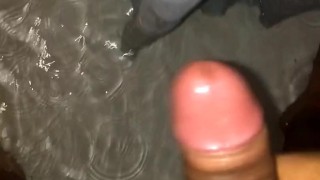 Nutting a fat load in the shower 