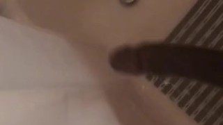 Stroking Dick in Shower