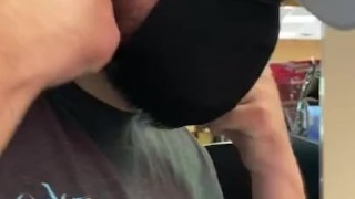 I take my mask off in a store