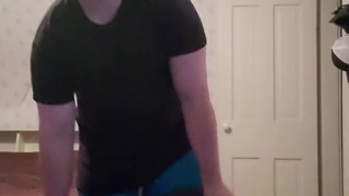 Flexing and stroking my dick