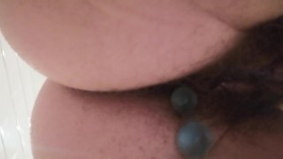 Taking Out My Anal Beads Plug