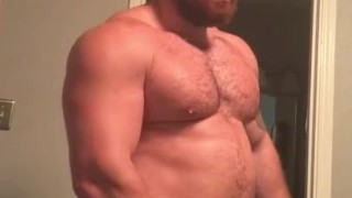 Sexy Big Dick Musclebear Flexing Naked P2 Hot Alpha Bear OnlyfansBeefBeast 