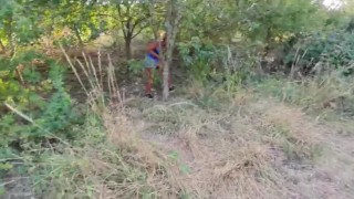 Hot Latina Ebony with Thick Booty Climbing a Tree in Teasing Loose Shorts- Upshots Candid