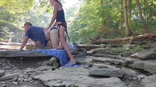 Homemade Passionate Outdoor Public Amateur Pegging