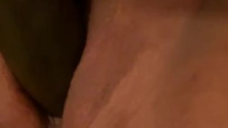Tight Latina pussy soaks dildo