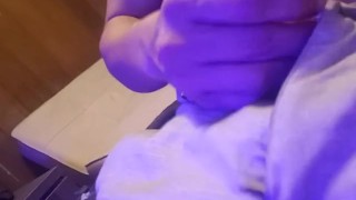 Stroking my big Asian dick