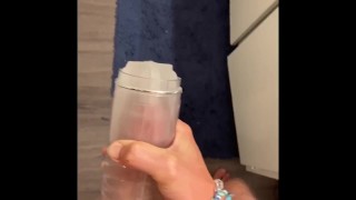 Playing with my pocket pussy on snapchat