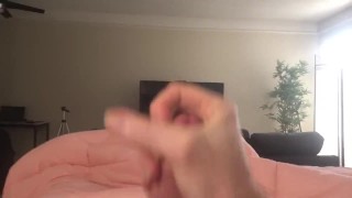 Huge Rock hard cock with a Big morning load! 
