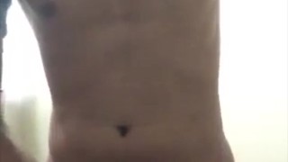 Jerking Off and Cumming Inside a Public CR