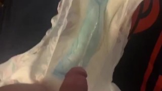 Naughty diaper peeing