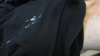 upside down cumshot into my own mouth and face and shirt