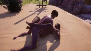 Tomb Raider Look Alike Dominates Him - Thicc Thighs and Big Tits 