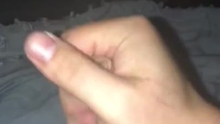 Stroking Hard Uncut Dick To Intense Big Load Orgasm 