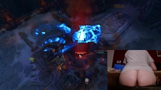 Playing League of Legends with clit sucking toy League of Legends #19 Luna