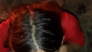 Страстная лесби сделала мне кунилингус среди ночи в лесу у костра.