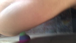 FUCKING MY PUSSY IN THE CAMP QUARANTINE SHOWER!!!