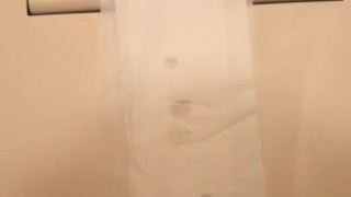 Japanese masturbating with cum