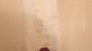 Japanese masturbating with cum