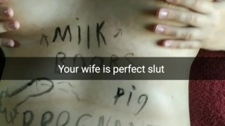 My wife is a perfect slut for free fucking [Cuckold. Snapchat]