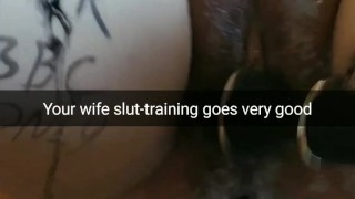 We train you wife 24/7 non stop. Soon she will be perfect dumb whore for fucking [Cuckold.Snapchat]