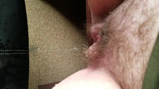 Pissing on bosses chair and my feet