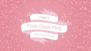 New Pink Glass Plug