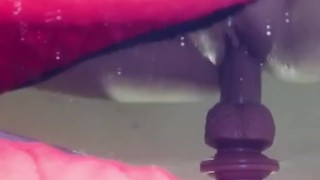 Beautiful teen fucks in front of the mirror