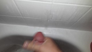Guy jerking off ( moaning, nice cumshot)