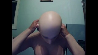 Kathy and Playmate Pt1 ! Masking in female silicone mask Kathy
