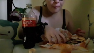 burger mukbang