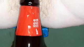 pee in a bottle close up