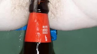 pee in a bottle close up