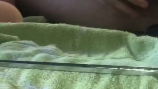 Playing with my uncut dick
