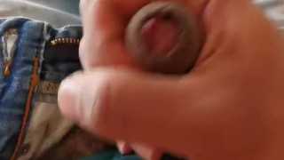 Boy jerks off and cums twice