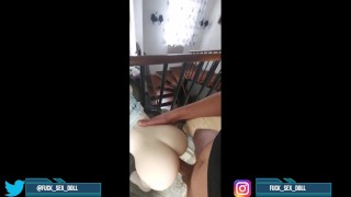 Hard fucked a small bag on a chair