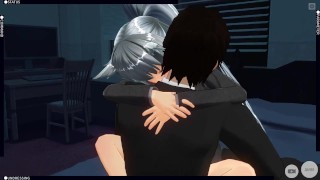 3D your girlfriend loves and hugs you