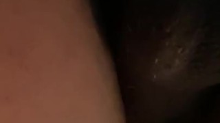 Black Dildo up the ass