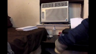 Office Assistant Sagging Pants and Dick Slip at Work