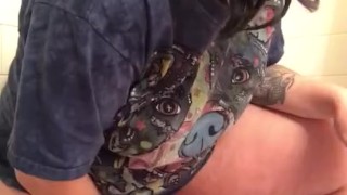 Big Titty Goth Girl Fucks Herself in the Shower