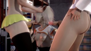 Pokemon - Futa threesome - Sonia x Rosa x Bea (3D Porn) - Free ...