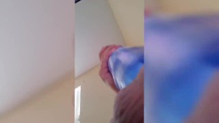 Under The Balls View Fuking New Fleshlight With Desperate Loud Moaning Cumshot 