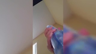 Under The Balls View Fuking New Fleshlight With Desperate Loud Moaning Cumshot 