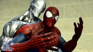 Spidermans Muscle And Cock Growth