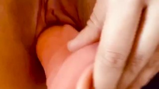 Horny nurse with perfect body plays with dildo