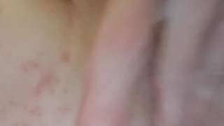 Playing in my sexy shaved boy pussy!