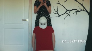 Mistress orders to lick pussy to orgasm while reading a book, cunnilingus in the office –Facesitting