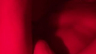 Fingering with my new red lamp!! #Quickie