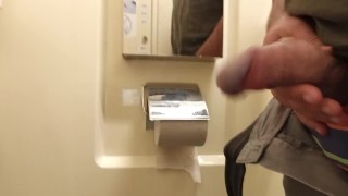 Pissing in a dirty public toilet in the train