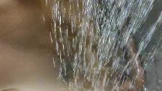Shower teaser: just getting wet