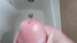 Cum in the bathtub